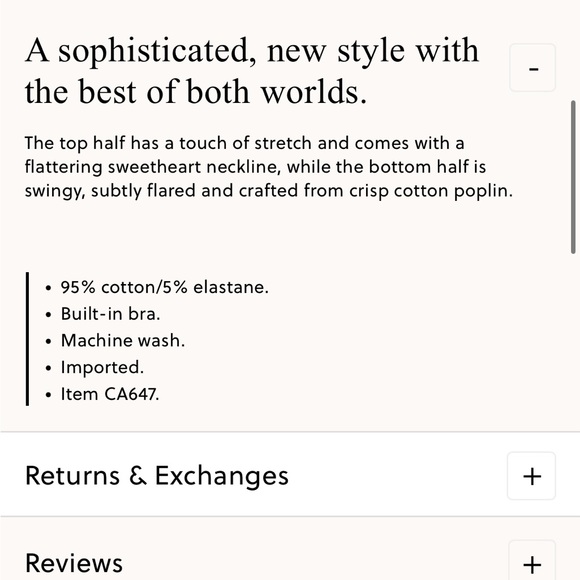 COPY - J. Crew Sweetheart Tank Dress With Poplin Skirt - Picture 6 of 6